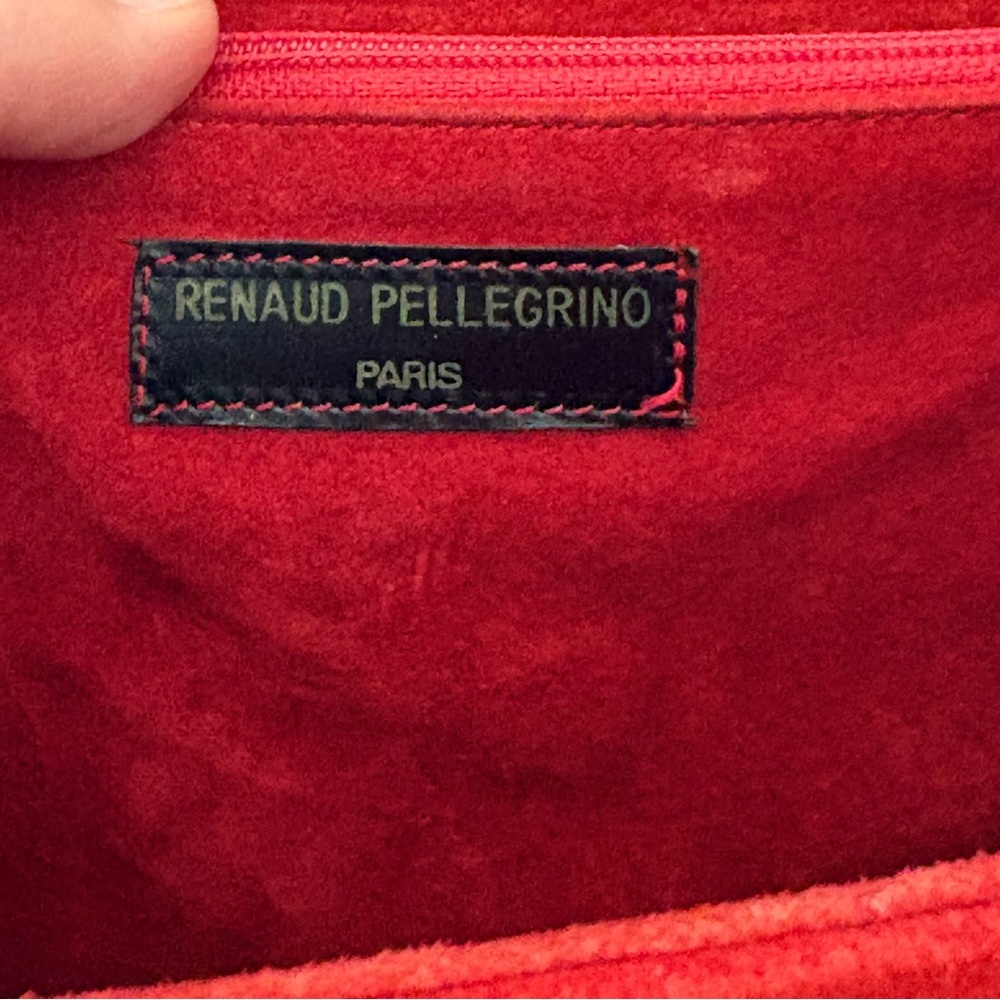 Renaud Pelligrino Fur Shoulder Bag - Brown and Red - Picture 8 of 9